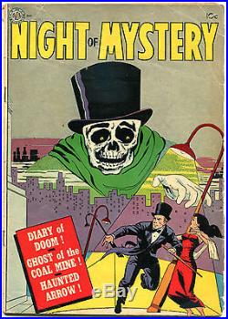 NIGHT OF MYSTERY #1, VG to VG+, Avon, 1953, Golden Age, Pre-Code Horror