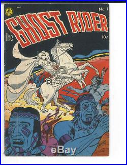 Nice 1950 GOLDEN AGE ME GHOST RIDER #1 COMIC BOOK Free Shipping