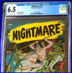 Nightmare #13 (St John 1954) CGC 6.5 Matt Baker Cover! Golden Age Comic