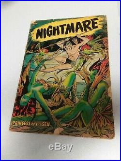 Nightmare 13 St John Pre Code golden age Horror Comics 1954 Matt Baker cover art