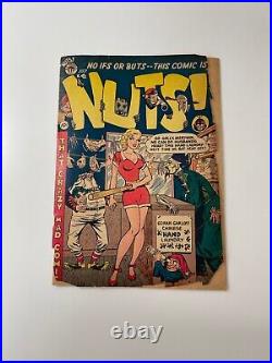 Nuts! #3 1954 Marilyn Monroe Parody Cover GGA Detached Cover Fragile DMG/PR