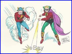 Original Sheldon Shelly Moldoff Golden Age Flash & Green Lantern Commission