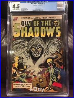 Out Of The Shadows 5 PRE-CODE HORROR 1952 Golden Age CGC 4.5 1st Issue