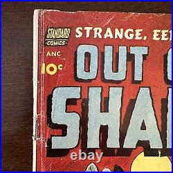 Out of the Shadows #6 (1952) PCH! Golden Age Horror! Hanging Panel! Skulls