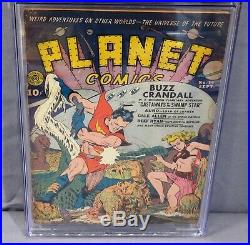 PLANET COMICS #14 (Golden Age Sci-Fi) CGC 2.0 Fiction House 1941