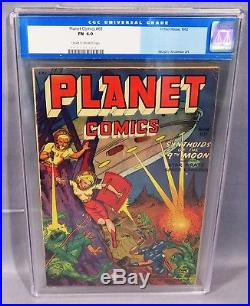 PLANET COMICS #68 (Sci-Fi Star Priates) CGC 6.0 Fiction House 1952 Golden Age