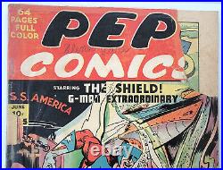 Pep Comics #15 Classic Bondage Cover Golden Age MLJ 1940