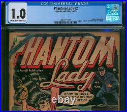 Phantom Lady #2 (1955)? CGC 1.0? Last Pre-Code! Golden Age GGA Ajax-Farrell
