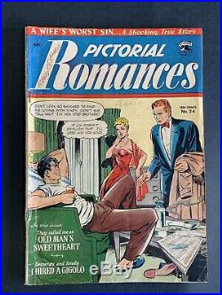 Pictorial Romances # 24 (1954) Matt Baker Cover/art Golden-age Comic Book