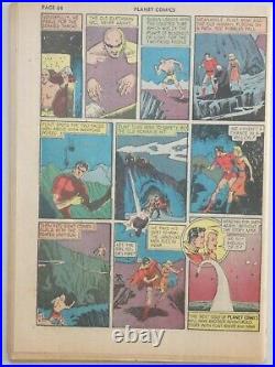 Planet Comics #12 Fiction House 1941 Very Nice Coverless copy- RARE