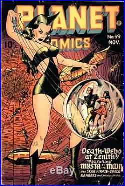Planet Comics #39 Golden Age Fiction House 2.5