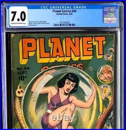 Planet Comics #44 (Fiction House 1946) CGC 7.0 Rare Golden Age Comic