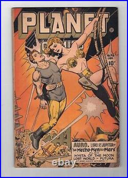 Planet Comics #46 Golden Age Bondage Cover Mecho Men From Mars Vg+
