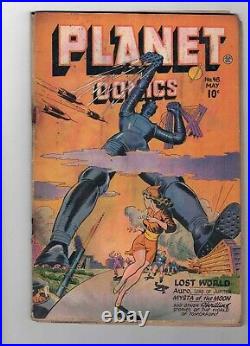 Planet Comics #48 1947 Golden Age Fiction House Robot Cover Gd+