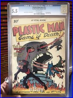 Plastic Man #1 CGC Golden Age Comic Book Key And Rare 1943