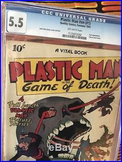 Plastic Man #1 CGC Golden Age Comic Book Key And Rare 1943