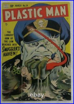 Plastic Man #34 GOLDEN AGE 1952 comic book FN+ 6.5