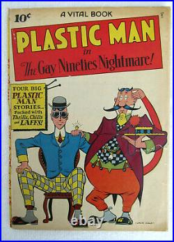 Plastic Man Comic #2 GOLDEN AGE The Gay Nineties Nightmare 1944 VG/FN 5.0