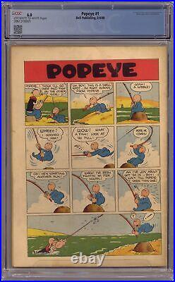 Popeye #1 CGC 6.0 1948 3961318001