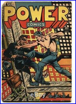 Power Comics #1 1944 L. B. Cole cover-RARE Golden-Age