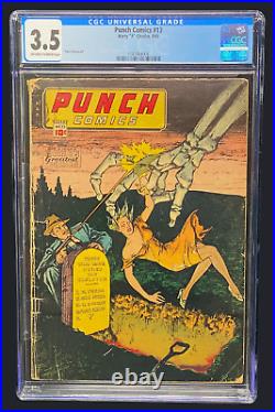 Punch Comics #13 (1945) Pre-Code Golden Age Comic Graded CGC 3.5