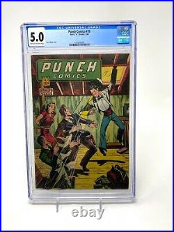 Punch Comics #18 (1946) Pre-Code Golden Age Bondage Comic Cover CGC Graded 5.0
