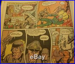 RARE 1943 Marvel Mystery Comics #46 Timely Hitler Cover Human Torch Golden Age