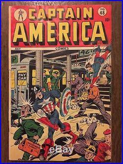 Rare 1945 Timely Golden Age Captain America #48 Complete