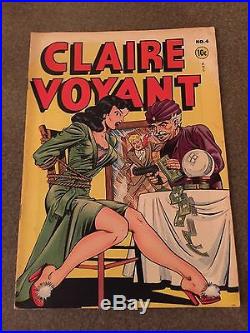 Rare 1947 Golden Age Claire Voyant #4 Classic Cover Scarce