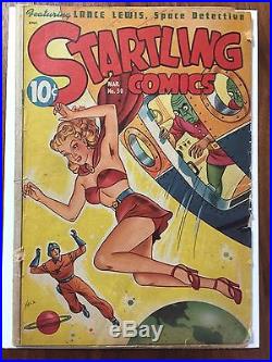 Rare 1948 Golden Age Startling Comics #50 Classic Cover Complete