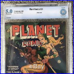 Rare 1952 Golden Age Planet Comics #66 Cbcs 5.0 Unrestored Maurice Whitman Cover