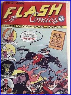 RARE Golden AGE Flash Comics #4 Scarce ONLY the 4th Appearance of FLASH