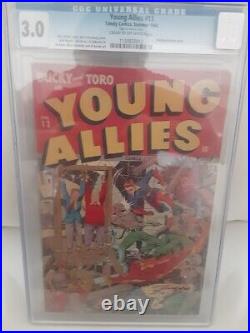 RARE! Young Allies #13 1944 Timely Golden Age Comic CGC 3.0