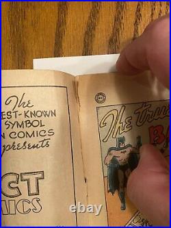REAL FACT COMICS # 5 DC 11/46 TRUE STORY OF BATMAN & ROBIN COVER Golden Age