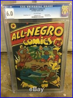 Rare 1947 Golden Age All-negro Comics #1 Cgc 6.0 Universal Ow Hanging Panels