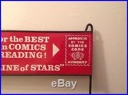 Rare 1950s DC Comics Newsstand Display Rack Superman Golden Age Book Stand Vtg