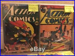 Rare Golden Age Action Comics26,28,35 Batman10,19,24,41 Detective57,75 Superman