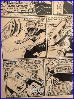 Rare Golden Age Green Lantern Original Comic Art Published Carmine Infantino