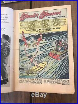 Rare Lot Golden Age Comics DC Wonder Woman #40 1950 Superman #60 #107 Baseball