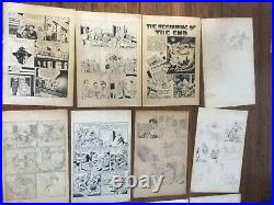 Rare Lot Golden Age Original Art Out Of The Shadows Pages Horror Art Covers More