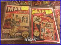 Rare Timely Golden Age Human Torch34 Marvel Mystery61,65,85,92 Sub-mariner25