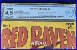 Red Raven Comics #1 (1940) CBCS Graded 4.5 RESTORED First Timely Simon & Kirby