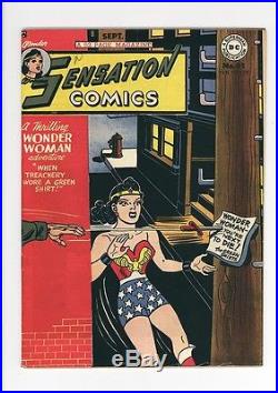Sensation Comics #81 Unrestored Higher Grade Golden Age Wonder Woman! 1948