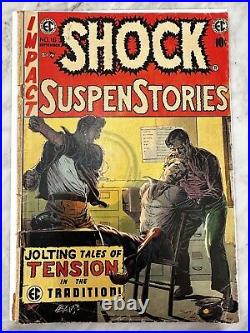 SHOCK SUSPENSTORIES #16 EC COMICS 1954 VG JACK DAVIS JACK KAMEN ART Complete