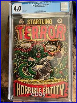 STARTLING TERROR TALES #10 CGC 4.0 (OW pages) GOLDEN AGE L. B. COLE COVER