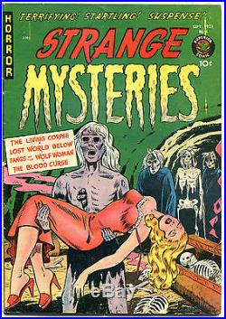 STRANGE MYSTERIES #1, FN-, 1951, Golden Age, Pre-Code Horror, more GA in store