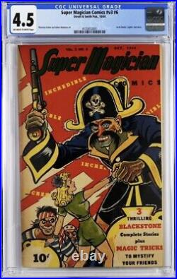 SUPER MAGICIAN COMICS V3 #6 CGC 4.5 11TH HIGHEST GRADE Golden Age Vintage 1945