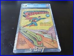 SUPERMAN #3 Early in title (1939) DC CGC 1.8 OW Golden Age