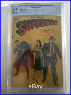 SUPERMAN #30 Comic CGC 2.5 DC 1944 Golden Age 10 Cent 1ST Appearance MR MXYZTPLK