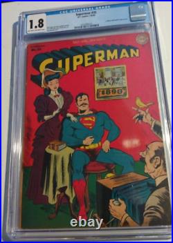 SUPERMAN #35 GOLDEN AGE 1945 / CGC 1.8 / Light tan to Off-White / Jack Burnley